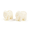 Dyed Elephant Synthetic Coral Beads, Cornsilk, 10x15x9.5mm, Hole: 2mm