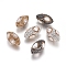 Polymer Clay Rhinestone Beads, with Natural Cultured Freshwater Pearl, Olive Shape, Mixed Color, 33~34x18~19mm, Hole: 1.4mm