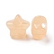 Imitation Jelly Style Acrylic Beads, Star, Moccasin, 17x17.5x11.5mm, Hole: 3mm, about 290pcs/500g