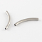 Tarnish Resistant 304 Stainless Steel Tube Beads, Stainless Steel Color, 40x4mm, Hole: 3mm