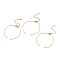 Half Finished 304 Stainless Steel Paperclip Chains Connector Bracelet Makings, with Jump Ring, Extender Chain & Lobster Claw Clasp, Golden, 6-1/4 inch(15.8cm), 0.2cm, Hole: 3.8mm
