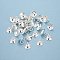 201 Stainless Steel Bead Cap Pendant Bails, for Globe Glass Bubble Cover Pendants, Silver, 7x10mm, Hole: 3mm