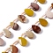 Natural Mookaite Beads Strands, Top Drilled Beads, Faceted, Teardrop, 12x8x4mm, Hole: 0.7mm, about 32pcs/strand, 15.08~15.24 inch(38.3~38.7cm)