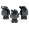 Natural Obsidian Carved Healing Penguin Figurines, Reiki Energy Stone Display Decorations, 27x18mm