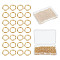 arricraft 1000 Pcs Real 18k Gold Plated Open Jump Rings, 4mm Connector Split Rings 304 Stainless Steel O Rings Links Round Jewelry Connector for Keychain Bracelet Jewelry Charms(22 Gauge)