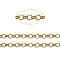 Brass Rolo Chains, Belcher Chains, Soldered, Long-Lasting Plated, with Spool, Cadmium Free & Nickel Free & Lead Free, Golden, 4.5x1.2mm, about 150.91 Feet(46m)/roll