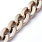 Handmade CCB Plastic Curb Chains, Oval, for Jewelry Making, Golden, 22.5x16x5mm, 39.37 inch(1m)/strand