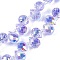 Electroplate Glass Beads Strands, Teardrop, Lilac, 10~11x8mm, Hole: 1mm, about 93pcs/strand, 62cm