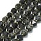Natural Larvikite Beads Strand, Octagonal, Faceted, 9~10.5x9~10.5x7.5~8.5mm, Hole: 1mm, about 36~40pcs/strand, 15.35~15.55 inch(39~39.5cm)