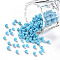 Glass Seed Beads, Opaque Colours Seed, Small Craft Beads for DIY Jewelry Making, Round, Light Sky Blue, 3mm, Hole:1mm, about 10000pcs/pound