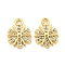 Brass Micro Pave Clear Cubic Zirconia Charms, Cadmium Free & Nickel Free & Lead Free, Snowflake, Golden, 11.5x8.5x2mm, Hole: 2.5mm