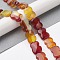 Natural Red Agate Beads Strands, Bowknot, 16~16.5x12.5~13x5~5.5mm, Hole: 1.4mm, about 13pcs/strand, 8.46''(21.5cm)