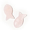 Natural Rose Quartz Pendants, Fish Charms, 38x20mm