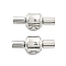 304 Stainless Steel European Clasps, Stainless Steel Color, Column, 21.5x8x9mm,