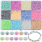 SUNNYCLUE 1 Box 9600Pcs Glass Seed Beads 2mm Mini Pony Beads 11/0 Small Pony Beads Seed Bead Bulk Round Pony Bead Waist Beads Glass Beads for Jewelry Making Beading Kits DIY Bracelets Necklace
