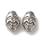 Non-Tarnish 304 Stainless Steel Beads, Skull, Stainless Steel Color, 8.5x5.5x5mm, Hole: 1.6mm