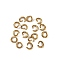 304 Stainless Steel Open Jump Rings, Ion Plating(IP), Golden, 4x0.8mm, Inner Diameter: 2.4mm