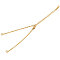 Ion Plating(IP) 201 Stainless Steel Bracelet Making, with Cable Chain and Lobster Claw Clasps, Real 18K Gold Plated, 5 inch~5-1/4 inch(12.7~13.4cm), 1.5mm, Hole: 1.5mm