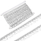 Polyester Metallic Ribbons, for Clothes Curtain Pillow Craft Decoration, Silver, 1-1/8 inch(27mm)