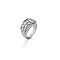 304 Stainless Steel Finger Rings for Men, Platinum, US Size 9(18.9mm)