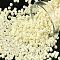 Cylinder Seed Beads, Opaque Colours Luster, Uniform Size, Pale Goldenrod, 2x1.5mm, Hole: 0.8mm, about 888pcs/10g