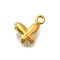 304 Stainless Steel Charms, Real 18K Gold Plated, Butterfly, 8x8.5x3.5mm, Hole: 1.2mm