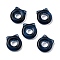 Glass Beads, Cat, Prussian Blue, 14.5x14x4.5mm, Hole: 6mm