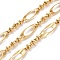 Brass Oval & Knot Link Chains, Unwelded, with Spool, Cadmium Free & Lead Free, Real 18K Gold Plated, 24x7x2mm, 22x5mm