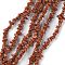Synthetic Goldstone Beads Strands, Chip, 1.5~4.5x3~13x2.5~8mm, Hole: 0.6mm, 30.94~31.97 inch(78.6~81.2cm)