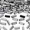Preciosa® MAXIMA Crystal Fancy Stones, Czech Crystal, 435 26 212 Baguette, Unfoiled, 23980 272 Hematite, 4x2mm