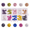 Polymer Clay Pave Rhinestone Beads, Disco Ball Beads, Round, Mixed Color, 8mm, Hole: 1mm