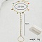 Holiday Brass Micro Pave Zircon Flower Tassel Charm Anklets Toe Ring for Women