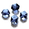 K9 Glass, Imitation Austrian Crystal Beads, Grade AAA, Faceted, Cornerless Cube Beads, Prussian Blue, 6x5.5x5.5mm, Hole: 0.7~0.9mm