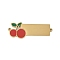 304 Stainless Steel Red Enamel Connector Charms, Cherry Links, Golden, 30x11x1mm, Hole: 1.2mm