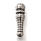 304 Stainless Steel Beads, Microphone, Antique Silver, 29x8.5mm, Hole: 2mm