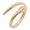 Stainless Steel Adjustable Snake Ring, Open Cuff Rings for Men and Women, Golden