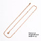 Fashionable Stainless Steel Lightweight Chain Necklace for Clothing and Accessories, show in picture