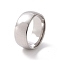 Non-Tarnish 201 Stainless Steel Plain Band Ring for Women, Stainless Steel Color, Inner Diameter: 17mm