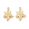 304 Stainless Steel Maple Leaf Pendants, Ion Plating(IP), Real 18K Gold Plated, 22x15x2mm, Hole: 1.6mm