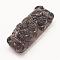 Carved Natural Obsidian Links connectors, Pi Xiu, 38x16x13mm, Hole: 2mm