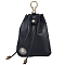 Leather Coin Purse, Alloy Clasp Wallet with Drawstring Rope for Women Men, Rectangle, Black, 16cm