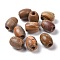 Natural Picture Jasper European Beads, Large Hole Beads, Barrel, 15~17x12~13.5mm, Hole: 4.5~5mm