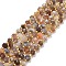 Natural Botswana Agate Beads Strands, with Seed Beads, Faceted, Diagonal Cube Beads, 5~6x5~6x4~5mm, Hole: 1mm, about 49~55pcs/strand, 15.35''~15.75''(39~40cm)