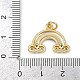 Кулоны с эмалью из латуни с прозрачным кубическим цирконием KK-Z123-14G-3