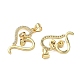 Латунные микро проложить кубического циркония подвески KK-L243-29G-05-2