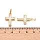Подвески из латуни и ракушек KK-N254-210G-3