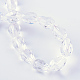 Прозрачные стеклянные бусины GLAA-R024-6x8mm-06-2