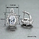 Латунные кубических серьги циркония обруч WGD6818-05-2