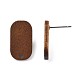 Серьги-гвоздики из орехового дерева MAK-N032-047-4