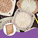 Прямоугольная деревянная доска для вязания крючком DIY-BC0013-59C-6